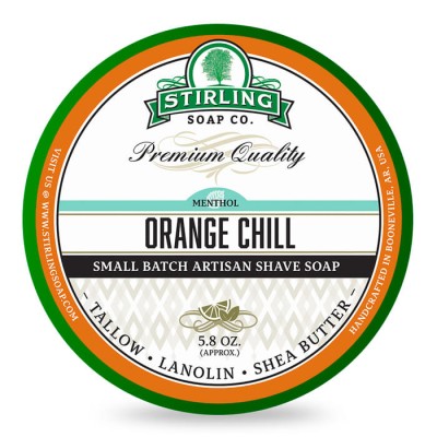 Stirling Soap Company σαπούνι ξυρίσματος Orange Chill 170ml