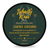 Wholly Kaw shaving soap Cuero Oscuro 114g