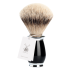 Shaving brush from MÜHLE, silvertip badger, handle material high-grade resin black 