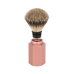 Четка за бръснене MÜHLE по дизайн на Марк Браун, естествен косъм от язовец (Silvertip badger), дръжка от анодизиран алуминий, цвят Sunrise, серия HEXAGON