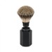 Shaving brush designed by Mark Braun, silvertip badger, handle anodised aluminum, graphite 