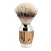 MÜHLE Shaving set, silvertip badger, with Gillette® Fusion™, handle material made of spalted beech 