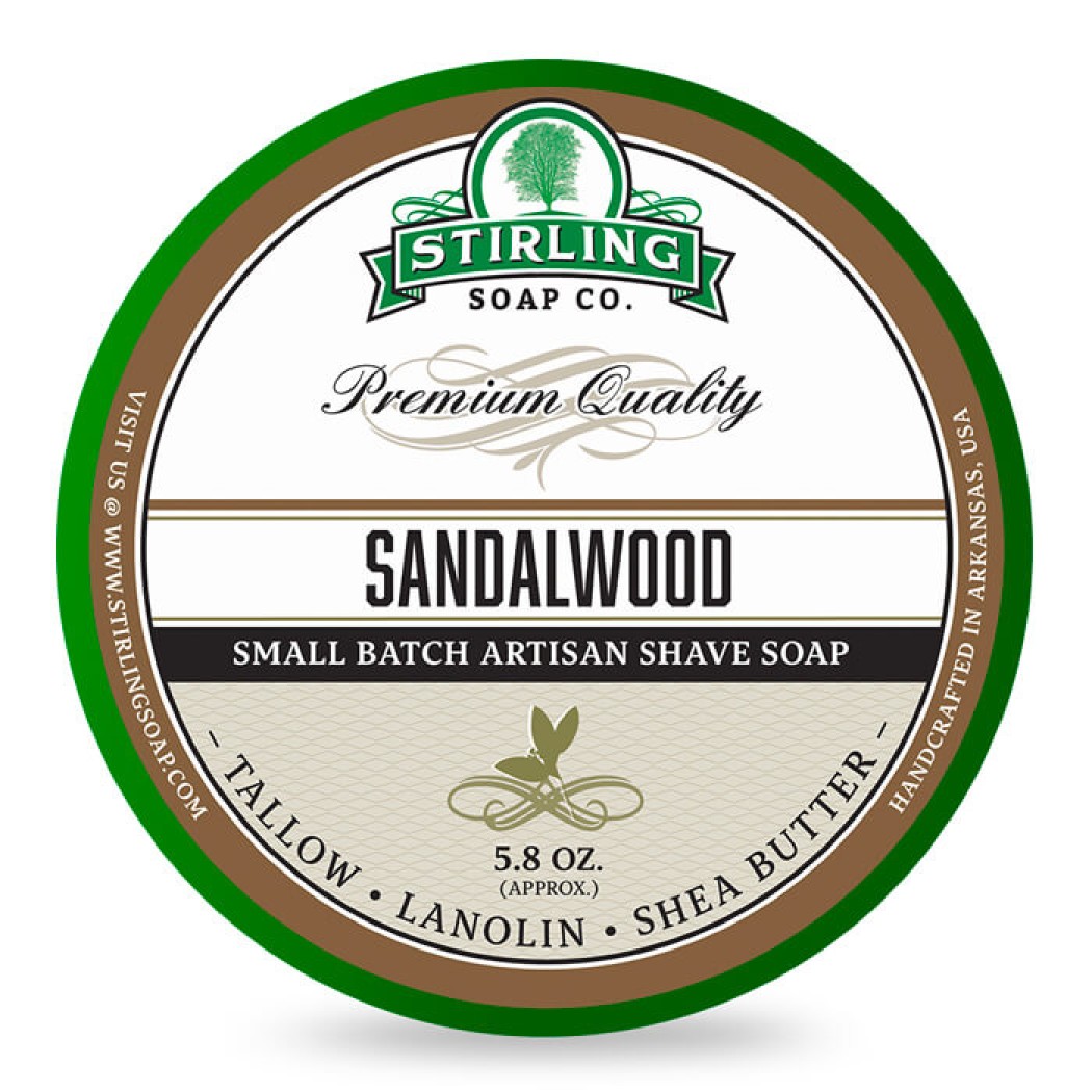 Stirling Soap Company σαπούνι ξυρίσματος Sandalwood 170ml