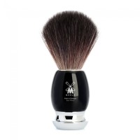 Shaving brush from MÜHLE, Black Fibre, handle material high-grade resin black 