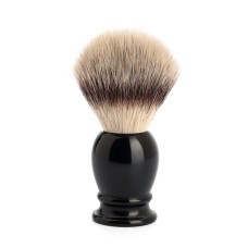 Shaving brush from MÜHLE, Silvertip Fibre®, handle material high-grade resin black 