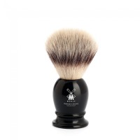 Shaving brush from MÜHLE, Silvertip Fibre®, handle material high-grade resin black 