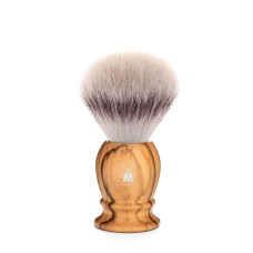 MÜHLE shaving brush, Silvertip Fibre®, handle material olive wood 