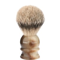 Четка за бръснене Edwin Jagger Light Horn с косъм от язовец 