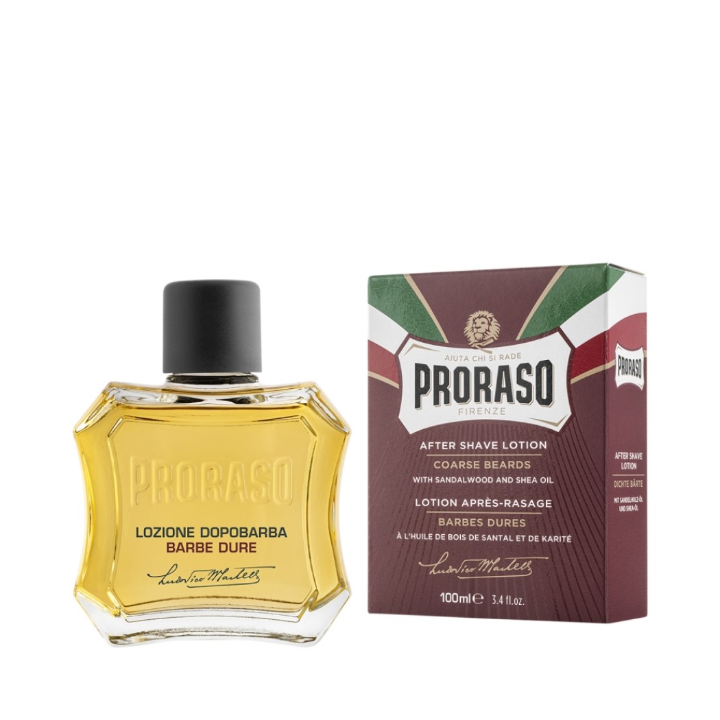 Афтършейв лосион Proraso RED 100ml за твърда и гъста брада