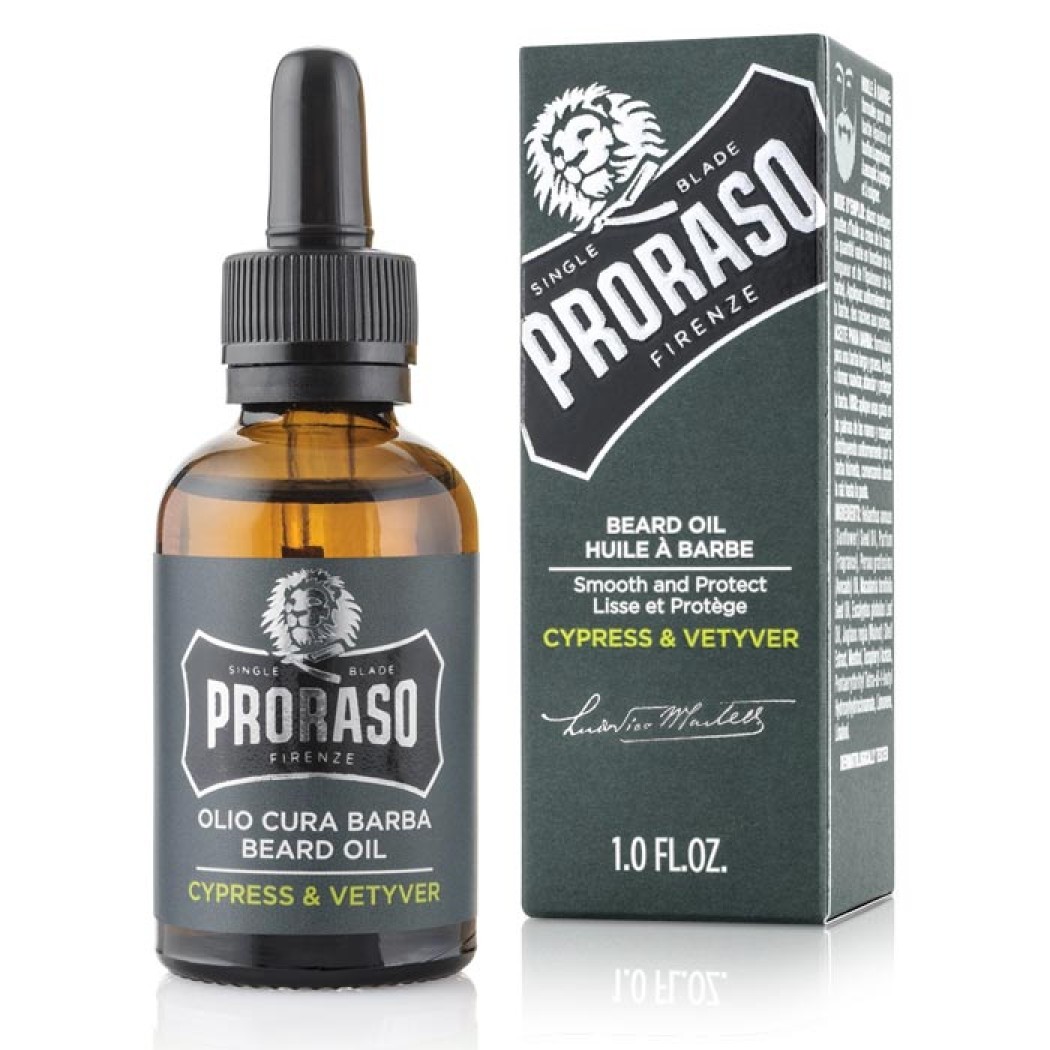 Proraso Beard Oil Cypress & Vetyver 30ml Proraso Beard Oil Cypress & Vetyver 30ml