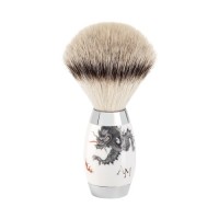 MÜHLE shaving brush individualised with personal monogram, Silvertip Fibre®, handle material Meissen Porcelain 