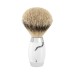 MÜHLE shaving brush individualised with personal monogram, silvertip badger, handle material Meissen Porcelain 