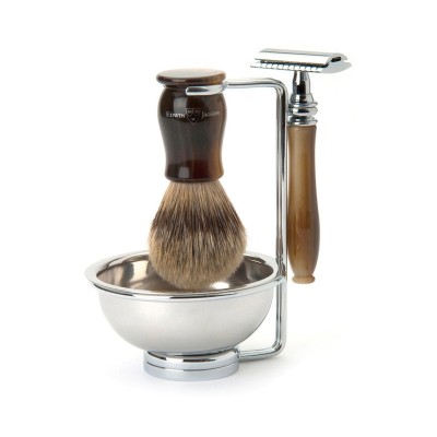 Комплект за бръснене Edwin Jagger Chatsworth Imitation Light Horn 4PCLHCSRST