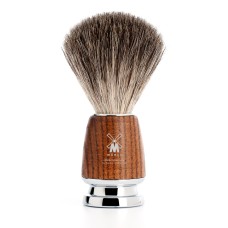 Shaving brush from MÜHLE, pure badger, handle material steamed ash 