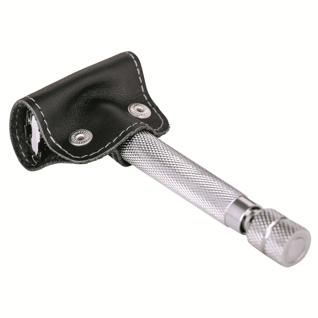 Кожен предпазител за ножче за самобръсначки ERBE Solingen, черен Кожен предпазител за ножче за самобръсначки ERBE Solingen, черен