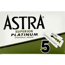5 double edge blades from ASTRA SUPEROR PLATINUM for safety razors 