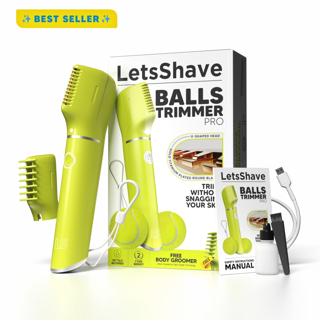 Αδιάβροχο LetsShave PRO Body Groomer - καιροσκόπος για μπάλες, βουβωνική χώρα και σώμα