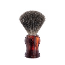 GUSTAV shaving brush, pure badger, handle material plastic Havanna