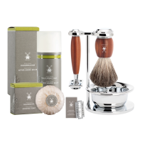 SHAVING GIFT SET MÜHLE VIVO (plum wood) + soap + aftershave + blades