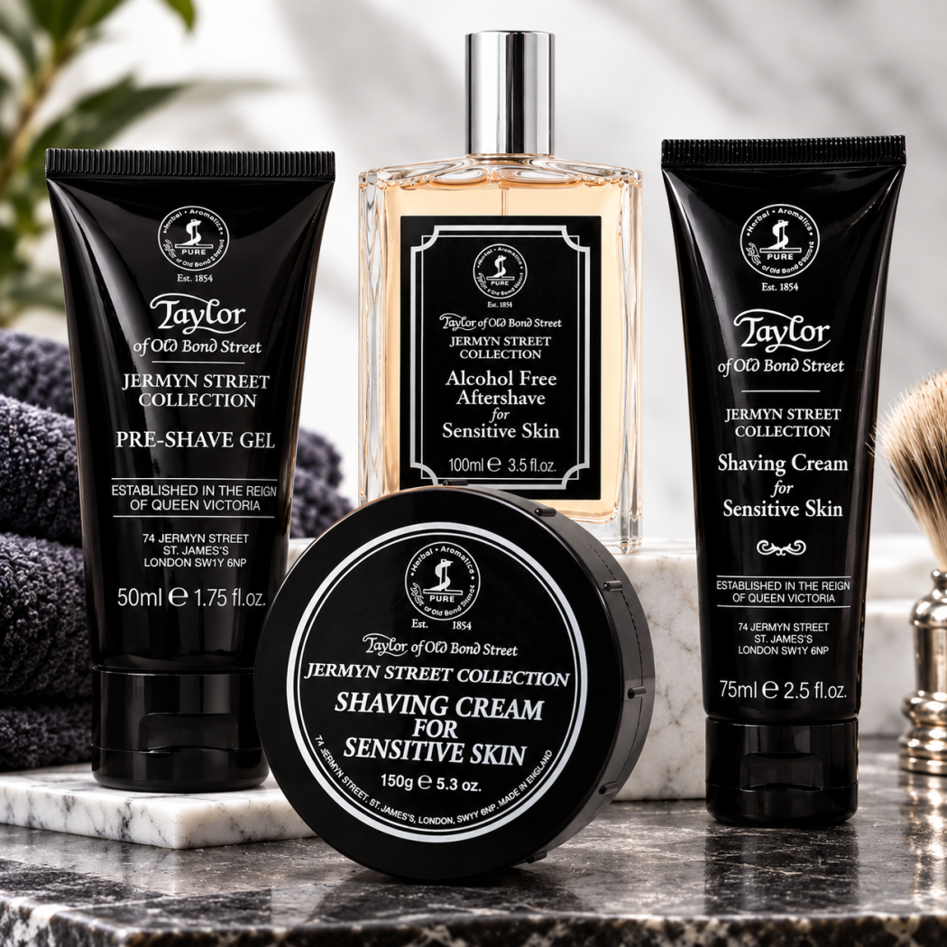 Комплект ритуал за чувствителна кожа Taylor of Old Bond Street Jermyn Street - 4 части Комплект ритуал за чувствителна кожа Taylor of Old Bond Street Jermyn Street - 4 части
