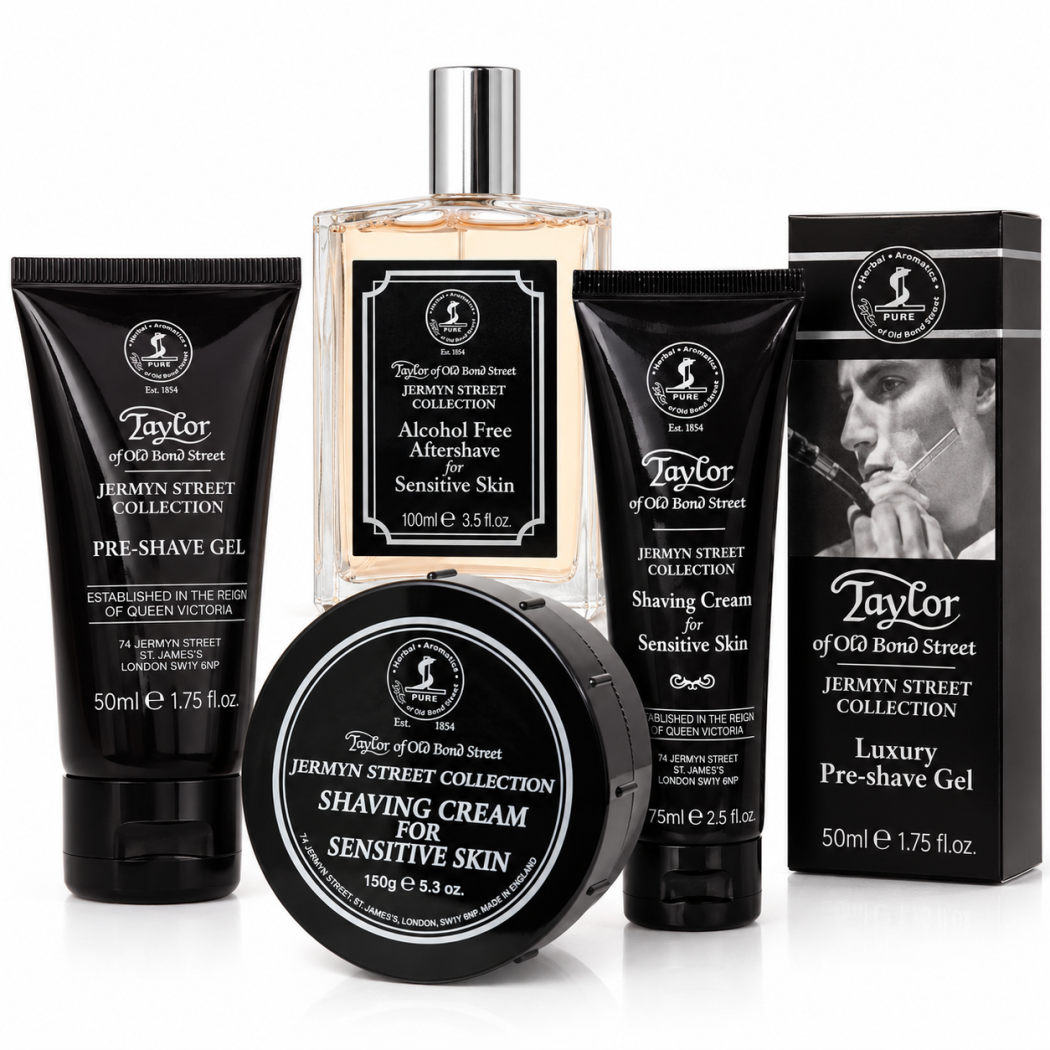 Комплект ритуал за чувствителна кожа Taylor of Old Bond Street Jermyn Street - 4 части Комплект ритуал за чувствителна кожа Taylor of Old Bond Street Jermyn Street - 4 части