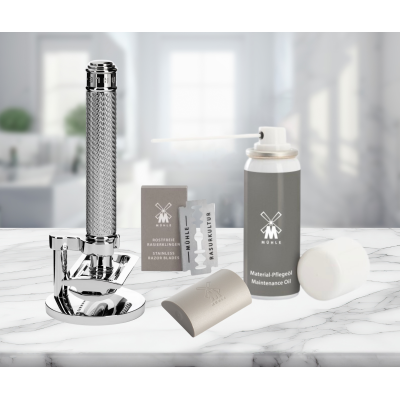 ПОДАРЪЧЕН КОМПЛЕКТ за бръснене MÜHLE TRADITIONAL STARTER