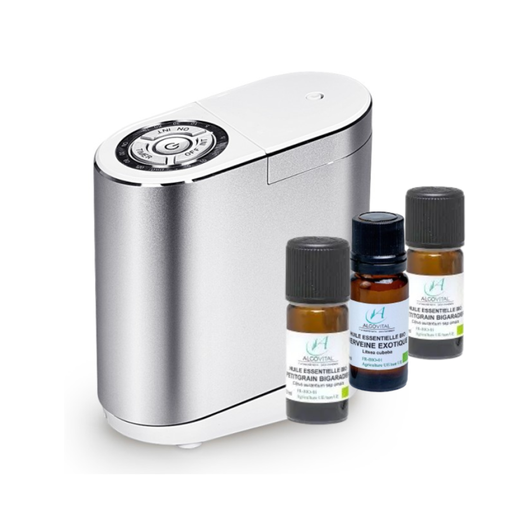 Programmable diffuser & 3 essential oils