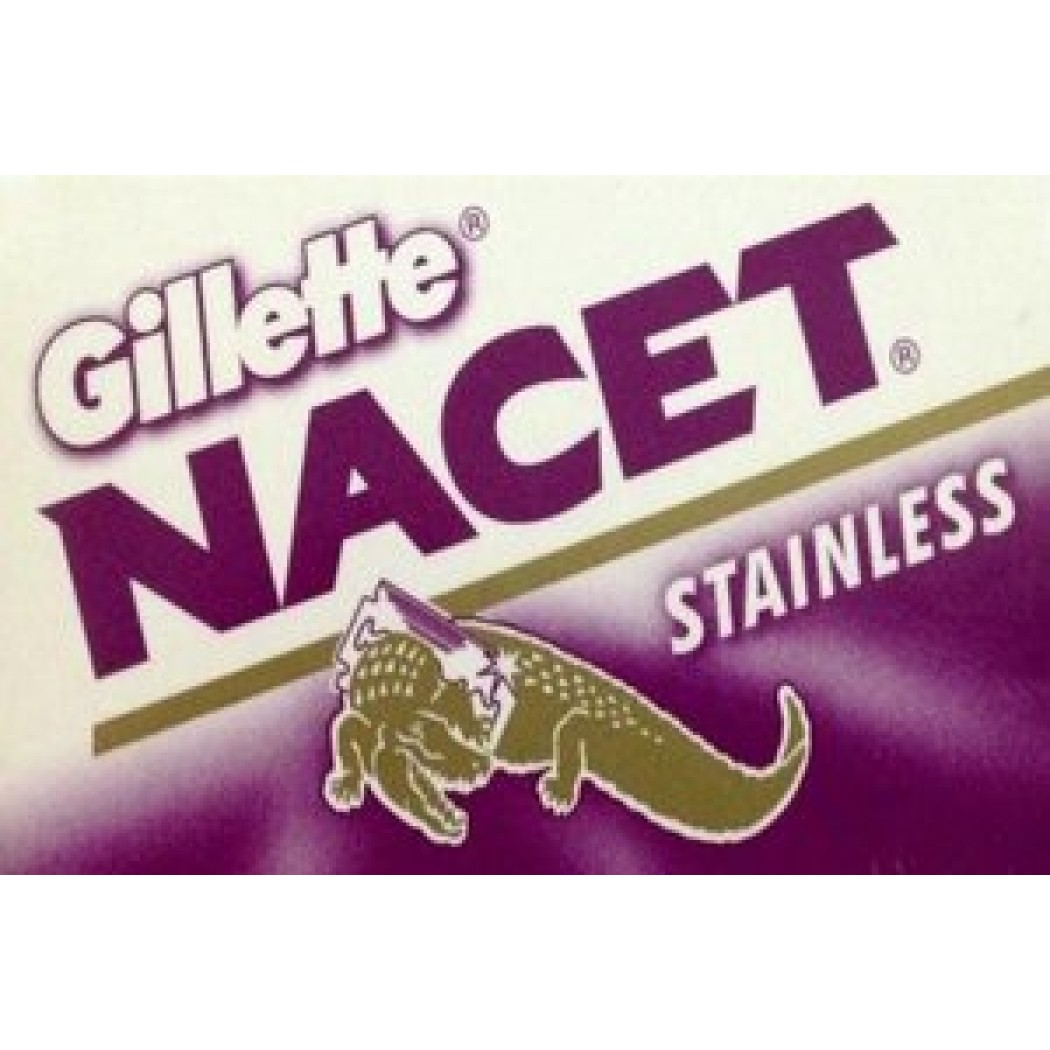 5 double edge blades from Gillette Nacet Stainless for safety razors 