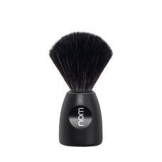 LASSE shaving brush, Black Fibre, handle material plastic Black
