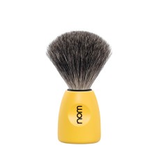 LASSE shaving brush, pure badger, handle material plastic Lemon 