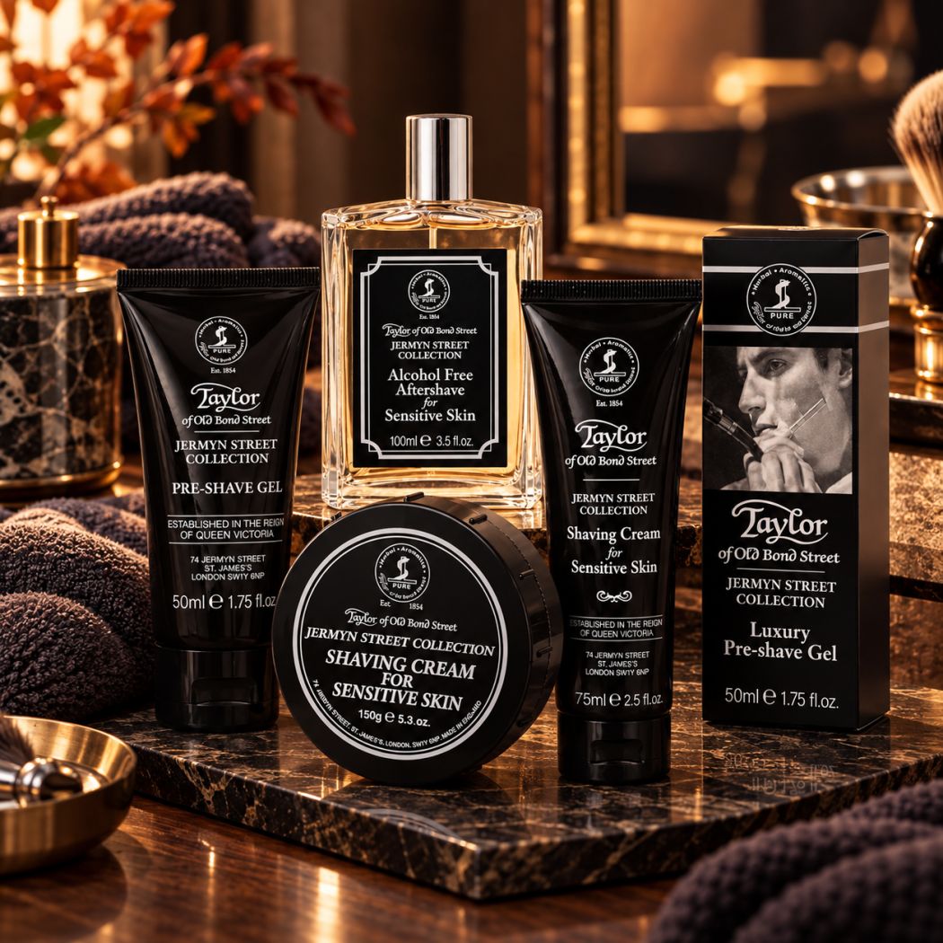 Комплект ритуал за чувствителна кожа Taylor of Old Bond Street Jermyn Street - 4 части Комплект ритуал за чувствителна кожа Taylor of Old Bond Street Jermyn Street - 4 части