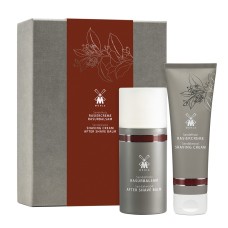 Skin care set from MÜHLE, with shaving cream and after shave Sandalwood