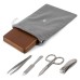 Manicure set with cowhide case 