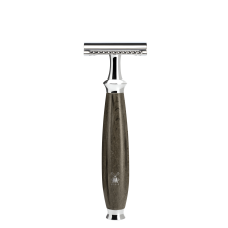 MÜHLE Safety razor, closed comb, handle material Grained beech, PURIST