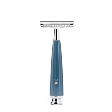 MÜHLE Safety razor, closed comb, handle material high-grade resin petrol 