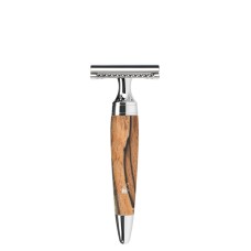 MÜHLE Safety razor, closed comb, handle material spalted beech 