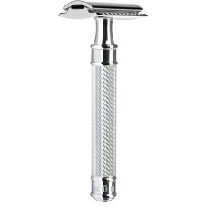 Safety razor GRANDE from MÜHLE, closed comb, handle material chrome-plated metal 