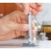 Safety razor TWIST from MÜHLE, closed comb, handle material chrome-plated metal 