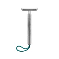 Unisex safety razor for body and face shaving, with hanging cord "turquoise" 