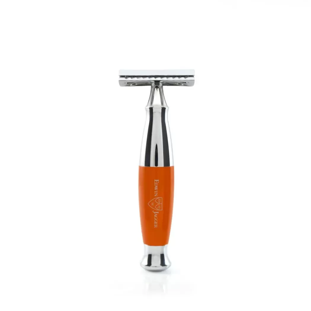 Edwin Jagger Orange & Chrome DE Safety Razor