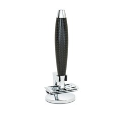 MÜHLE safety razor, closed comb, handle material carbon, EDITION