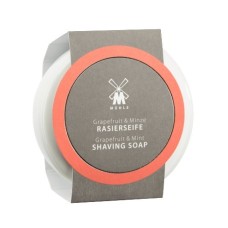 Shaving soap from MÜHLE, in porcelain bowl, with Grapefruit & Mint 