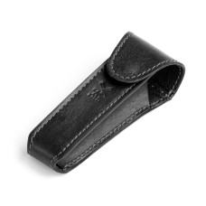 MÜHLE leather pouch for traveling, black
