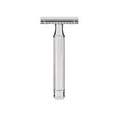 MÜHLE Safety razor, closed comb, handle made of silver (925) 