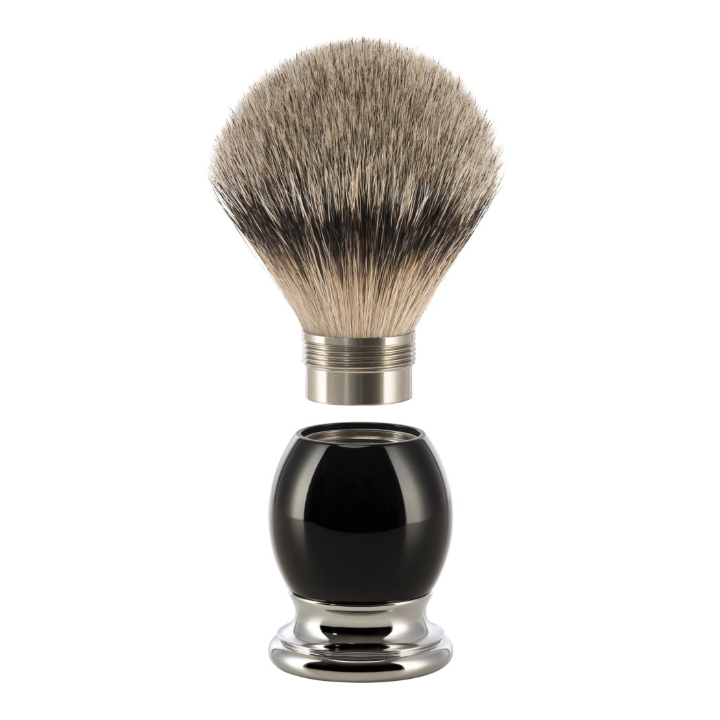 Βούρτσα ξυρίσματος από MÜHLE, silvertip badger, υλικό λαβής υψηλής ποιότητας ρητίνη μαύρο Βούρτσα ξυρίσματος από MÜHLE, silvertip badger, υλικό λαβής υψηλής ποιότητας ρητίνη μαύρο