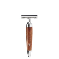 MÜHLE Safety razor, closed comb, handle material thuja wood, STYLO