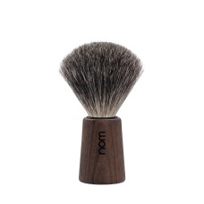 THEO shaving brush, pure badger, handle material Dark Ash 