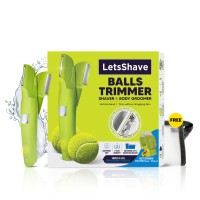 Αδιάβροχο τρίμερ LetsShave Balls, Groin and Body Trimmer με κεφαλή ξυρίσματος