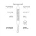 Unisex safety razor for body and face shaving, with hanging cord "stone" 