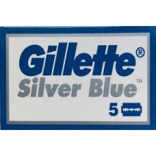 5 blades Gillette Silver Blue for safety razors 